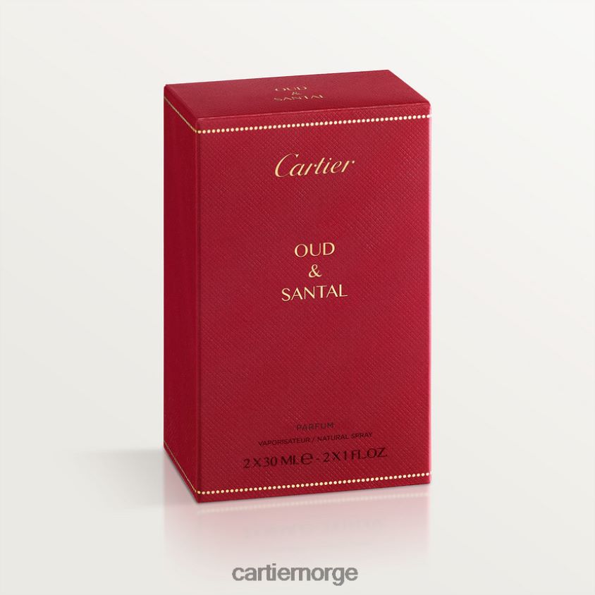 tilbehør Cartier oud & santal parfyme refill pakke 2x30 ml stilig F4466N1868