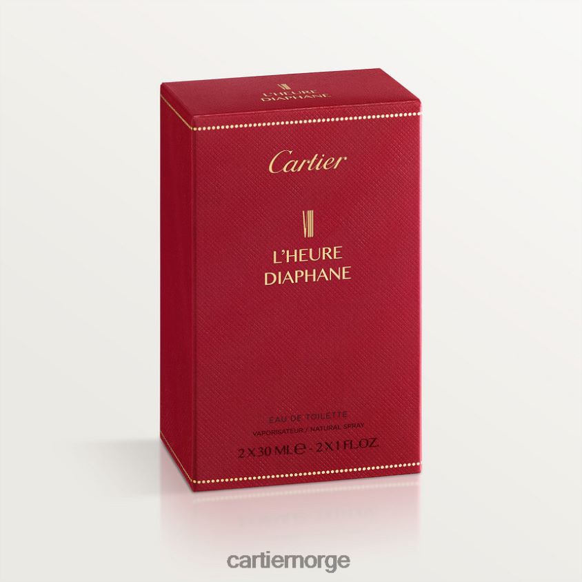 tilbehør Cartier viii l'heure diaphane eau de toilette refill pakke 2x30 ml stilig F4466N1881