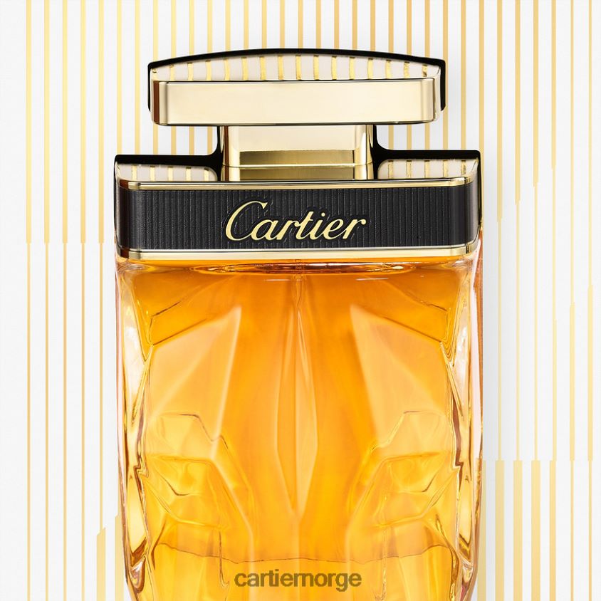 tilbehør Cartier sett med 75 ml la panthere parfum, 10 ml la panthere eau de parfum veskespray og 100 ml parfymert bodylotion. stilig F4466N1834
