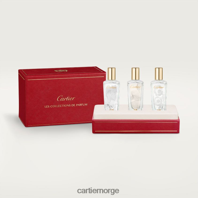 tilbehør Cartier les epures de parfum - pure rose, pur muguet, pure magnolia gavesett, 3 x 15 ml stilig F4466N1848