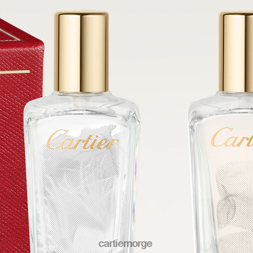 tilbehør Cartier les epures de parfum - pure rose, pur muguet, pure magnolia gavesett, 3 x 15 ml stilig F4466N1848