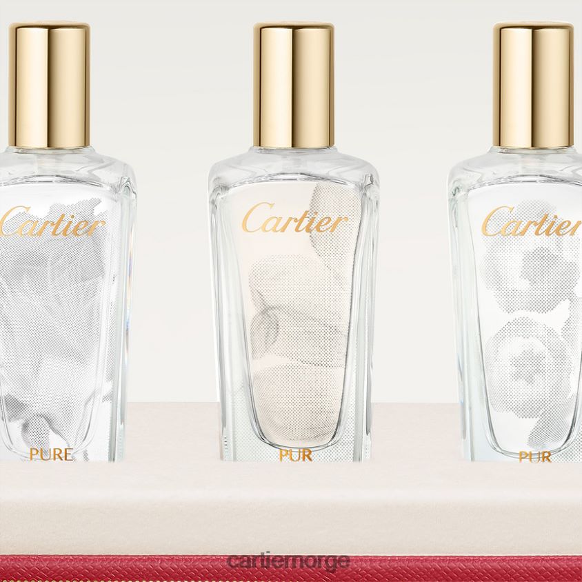 tilbehør Cartier les epures de parfum - pure rose, pur muguet, pure magnolia gavesett, 3 x 15 ml stilig F4466N1848
