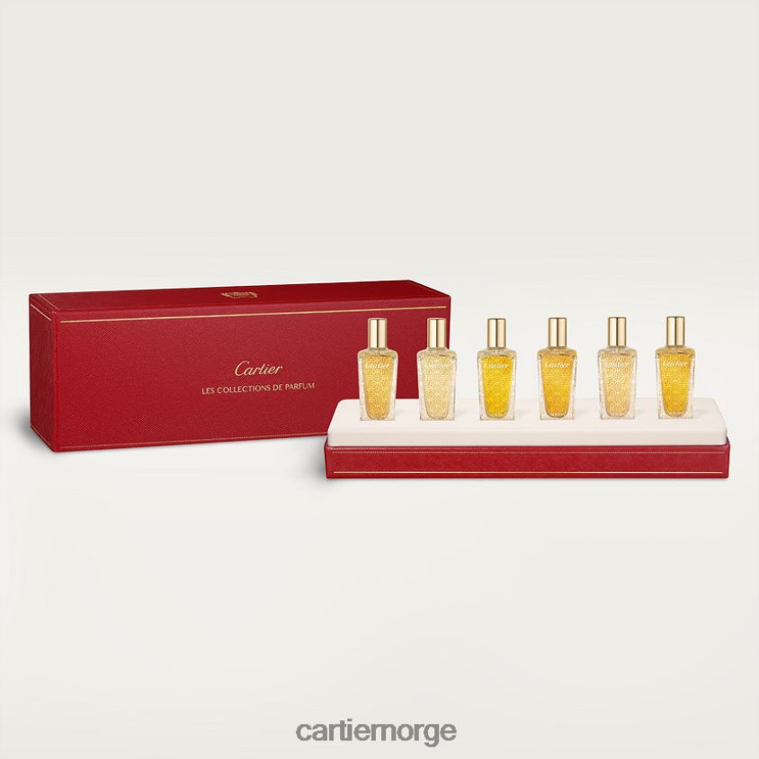 tilbehør Cartier les heures voyageuses - oud radieux, oud & musc, oud & rosa, oud & amber, oud & santal, oud & oud gavesett, 6 x 15 ml stilig F4466N1849