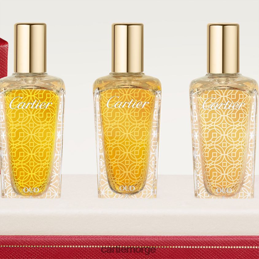 tilbehør Cartier les heures voyageuses - oud & rosa, oud & rav, oud & santal gavesett, 3 x 15 ml stilig F4466N1846