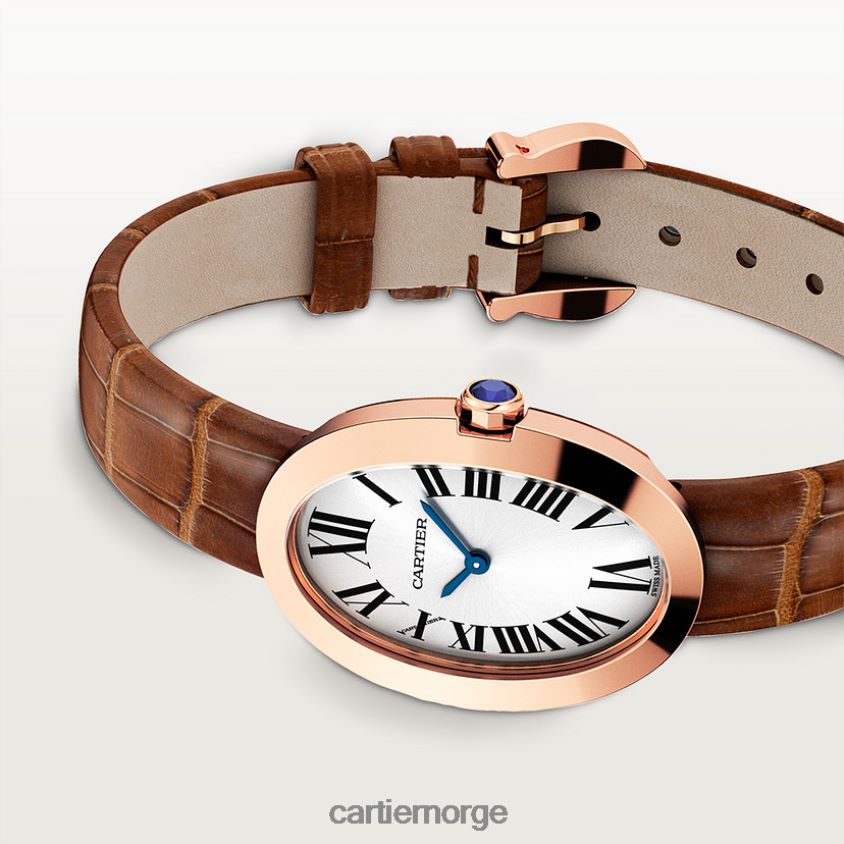 tilbehør Cartier baignoire klokke, liten modell stilig F4466N1034