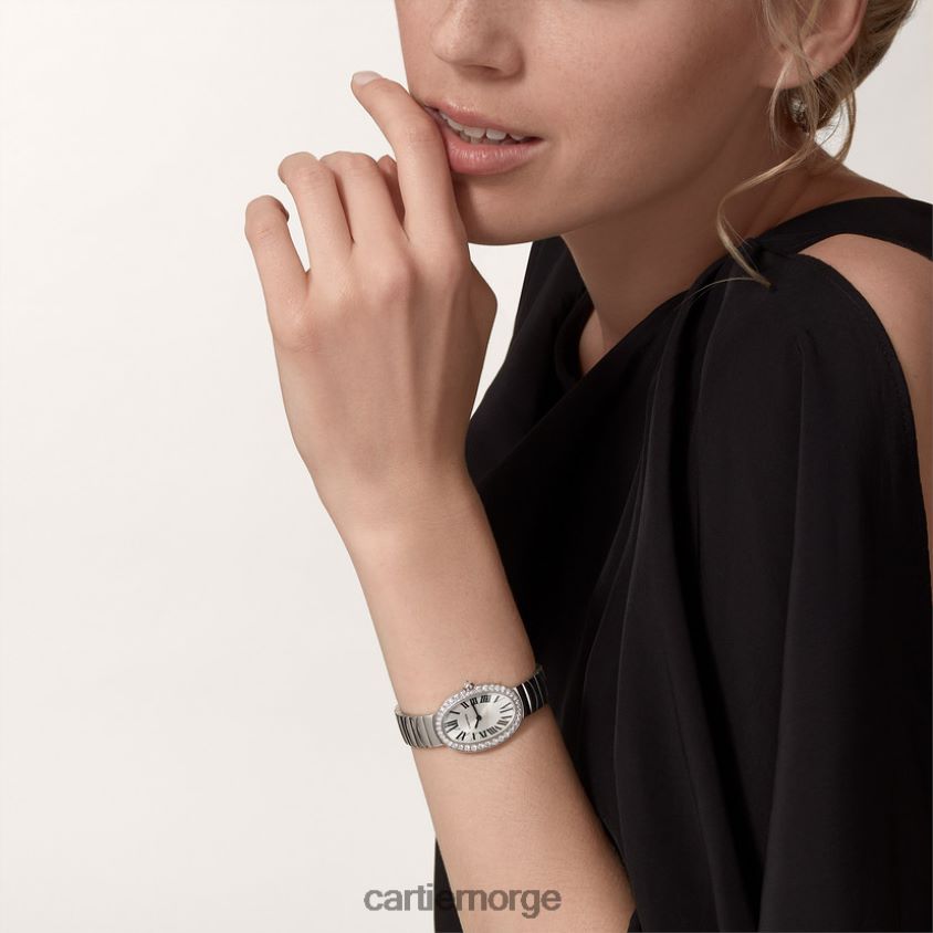 tilbehør Cartier baignoire klokke, liten modell stilig F4466N1037