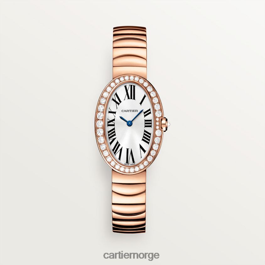tilbehør Cartier baignoire klokke, liten modell stilig F4466N1039