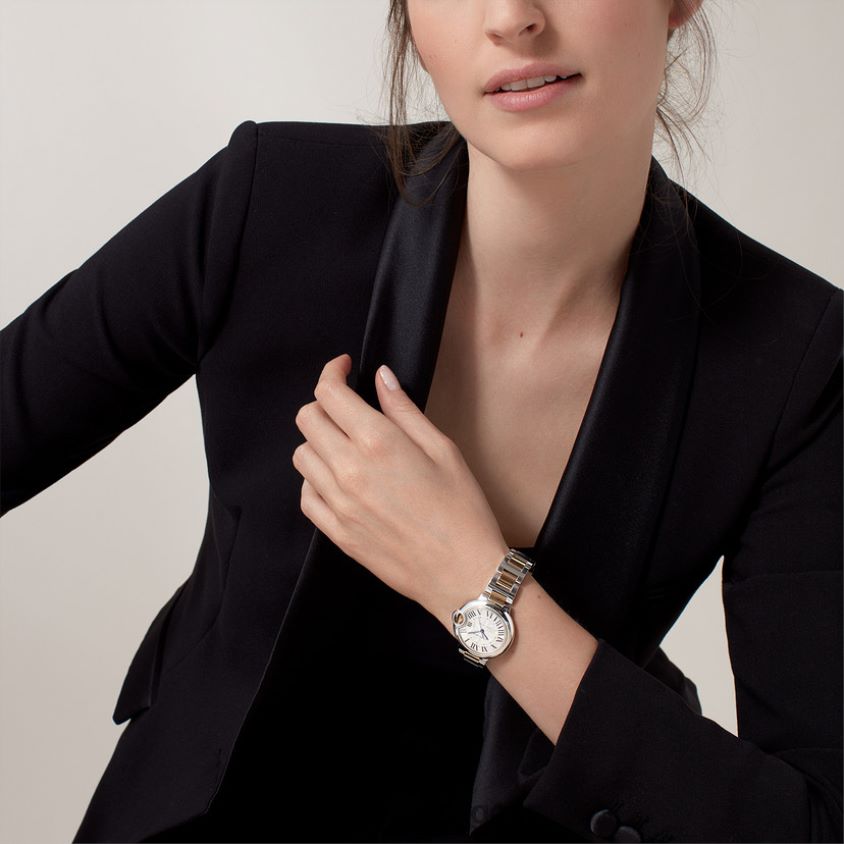 tilbehør Cartier ballon bleu klokke stilig F4466N976