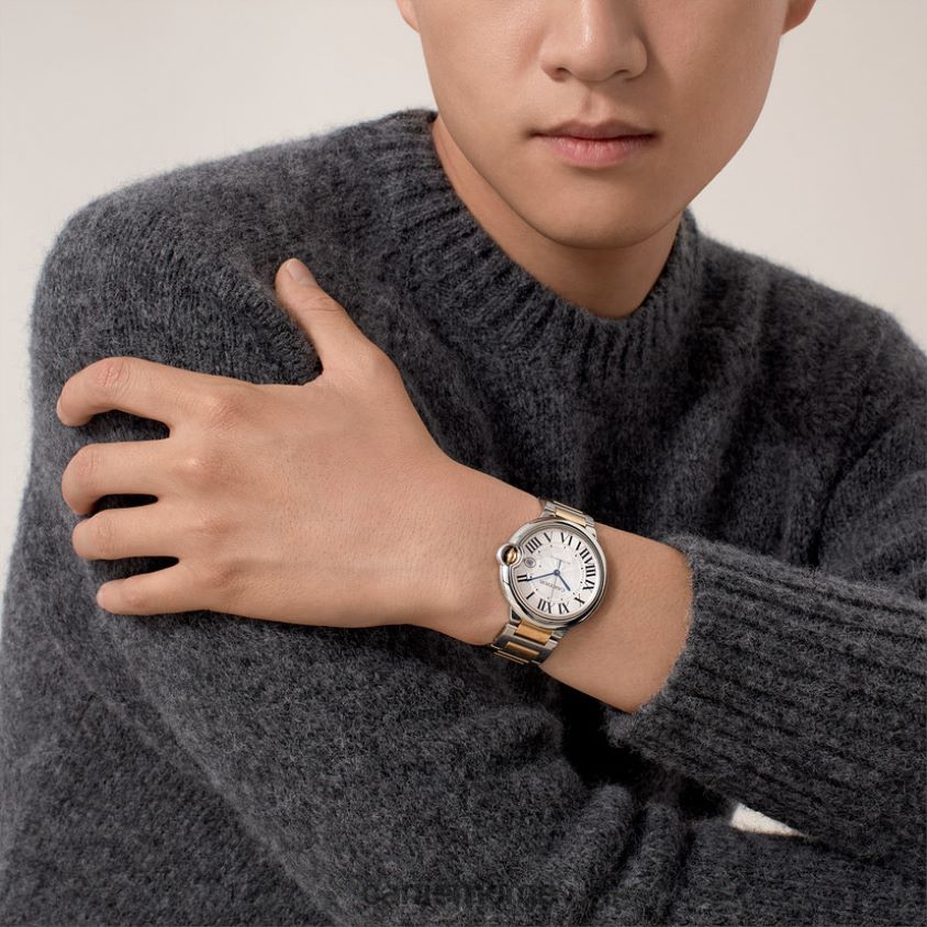 tilbehør Cartier ballon bleu klokke stilig F4466N978