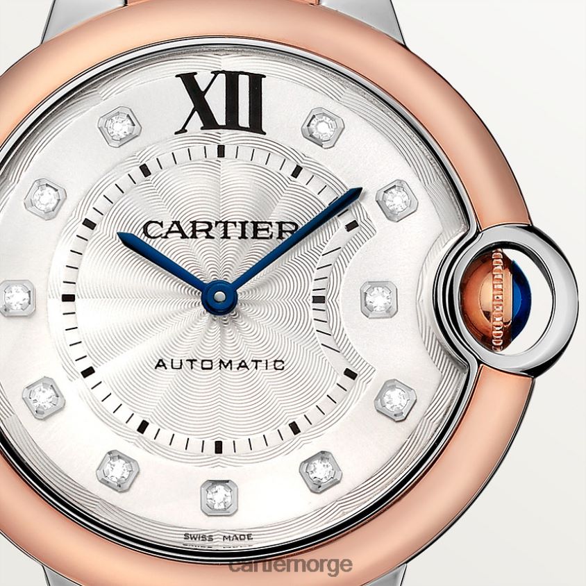 tilbehør Cartier ballon bleu klokke stilig F4466N979