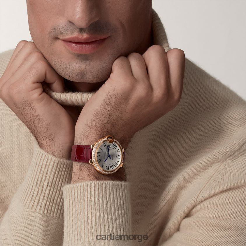 tilbehør Cartier høykvalitets ballon bleu klokke stilig F4466N934