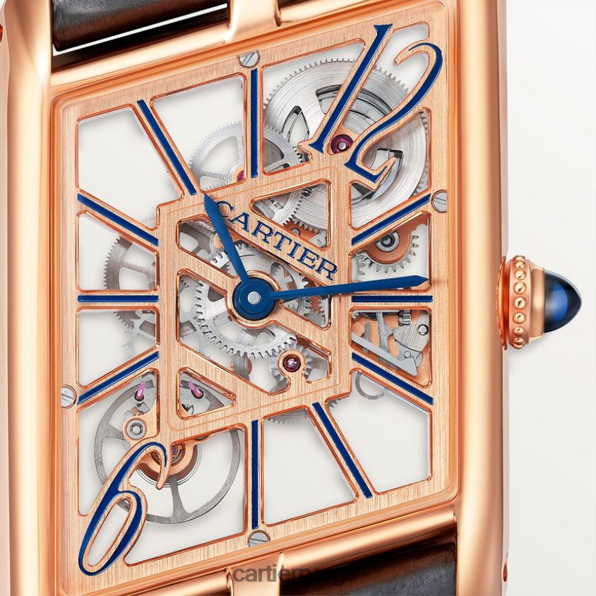 tilbehør Cartier tank asymetrisk klokke stilig F4466N821