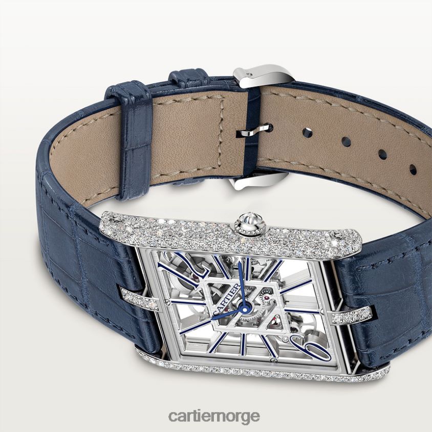 tilbehør Cartier tank asymetrisk klokke stilig F4466N823