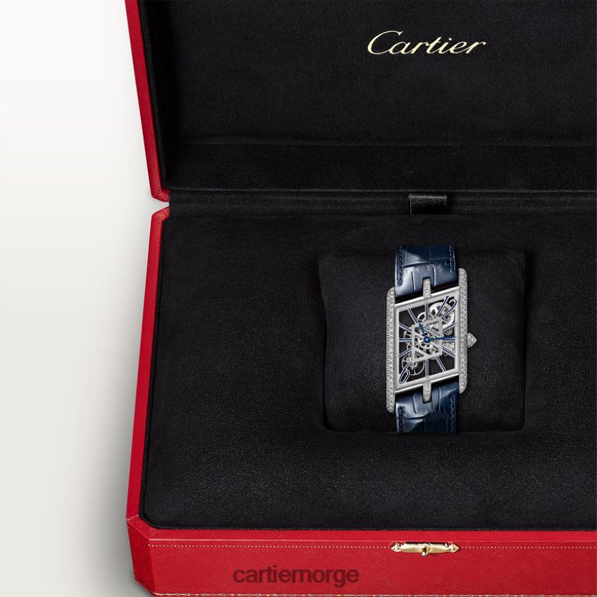 tilbehør Cartier tank asymetrisk klokke stilig F4466N823