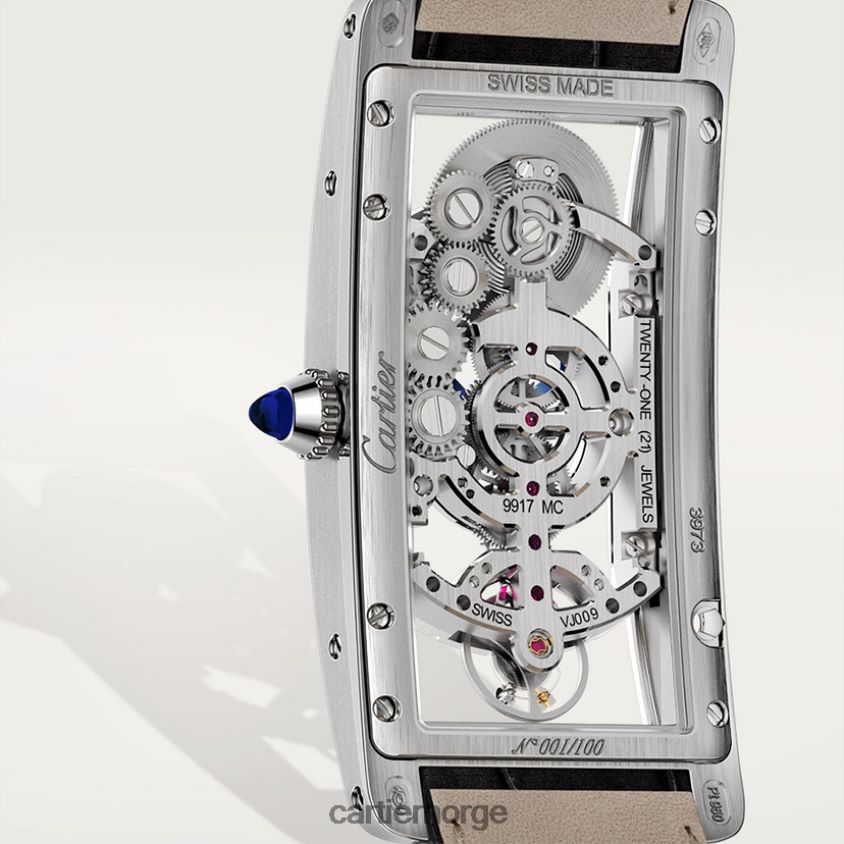 tilbehør Cartier tank cintree klokke stilig F4466N820