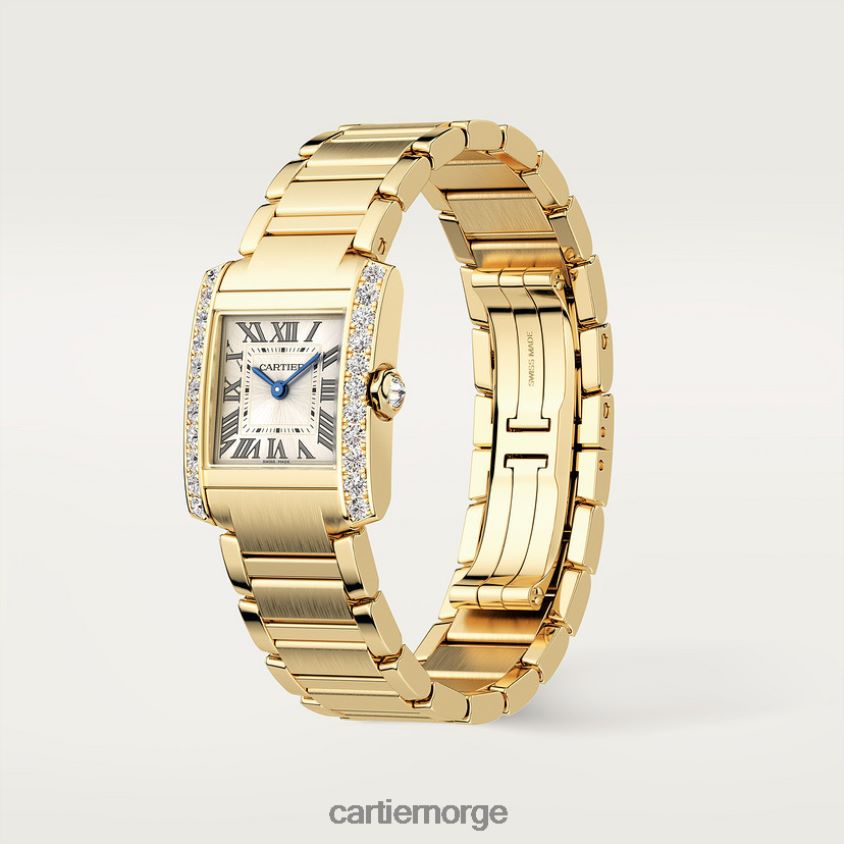 tilbehør Cartier tank francaise klokke stilig F4466N796