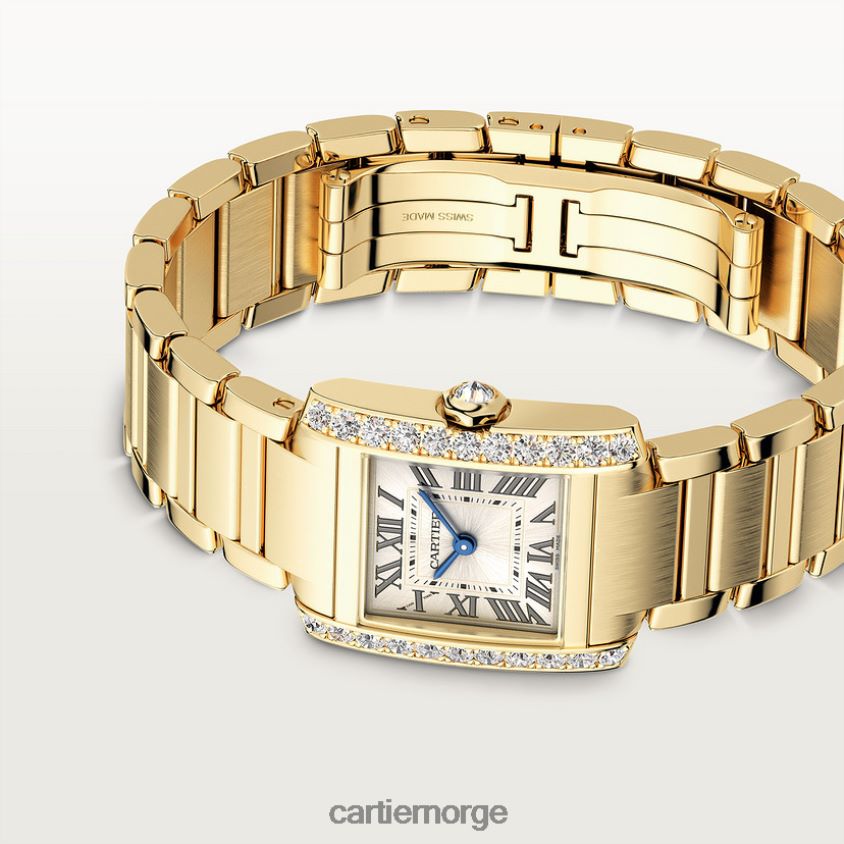 tilbehør Cartier tank francaise klokke stilig F4466N796