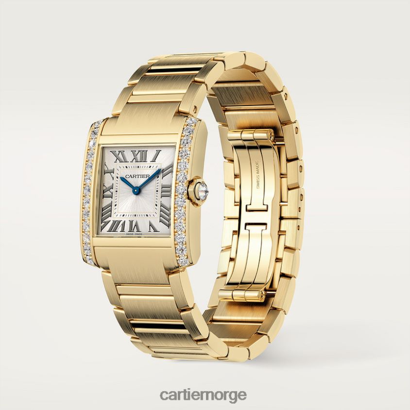 tilbehør Cartier tank francaise klokke stilig F4466N804