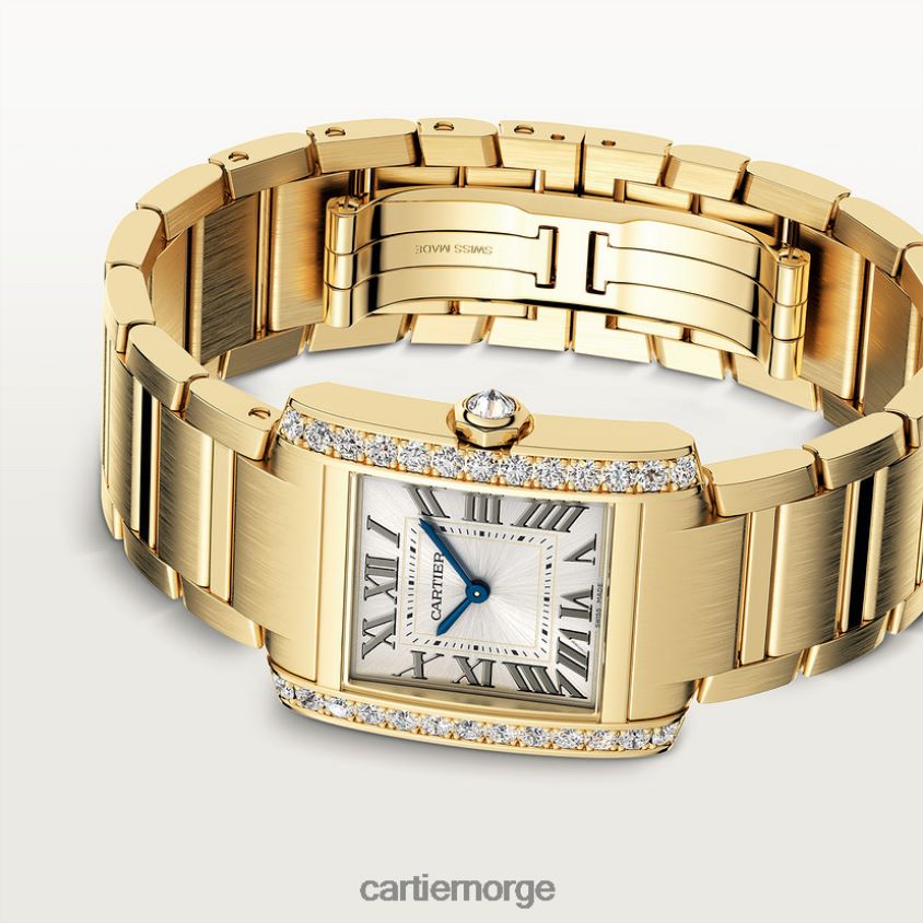 tilbehør Cartier tank francaise klokke stilig F4466N804