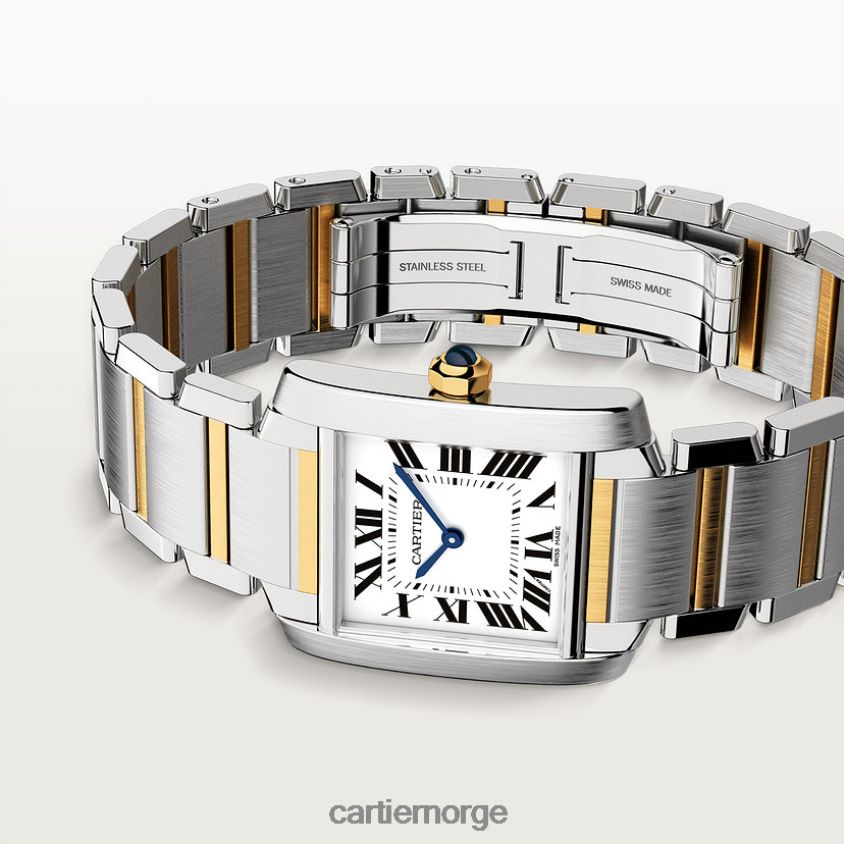 tilbehør Cartier tank francaise klokke stilig F4466N805