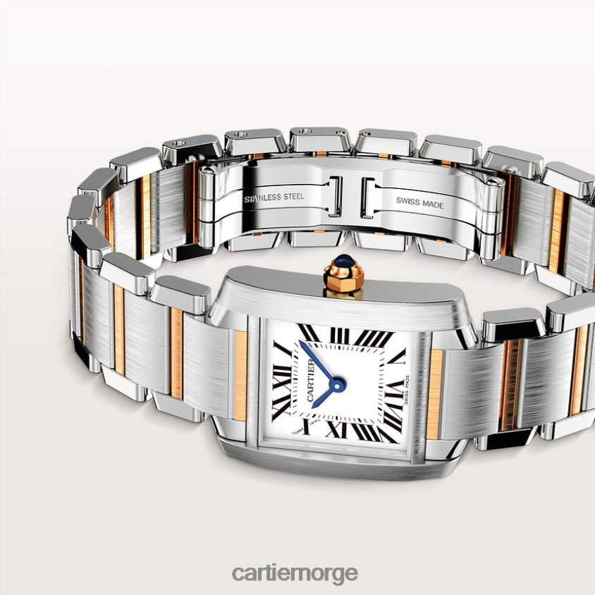 tilbehør Cartier tank francaise klokke stilig F4466N815