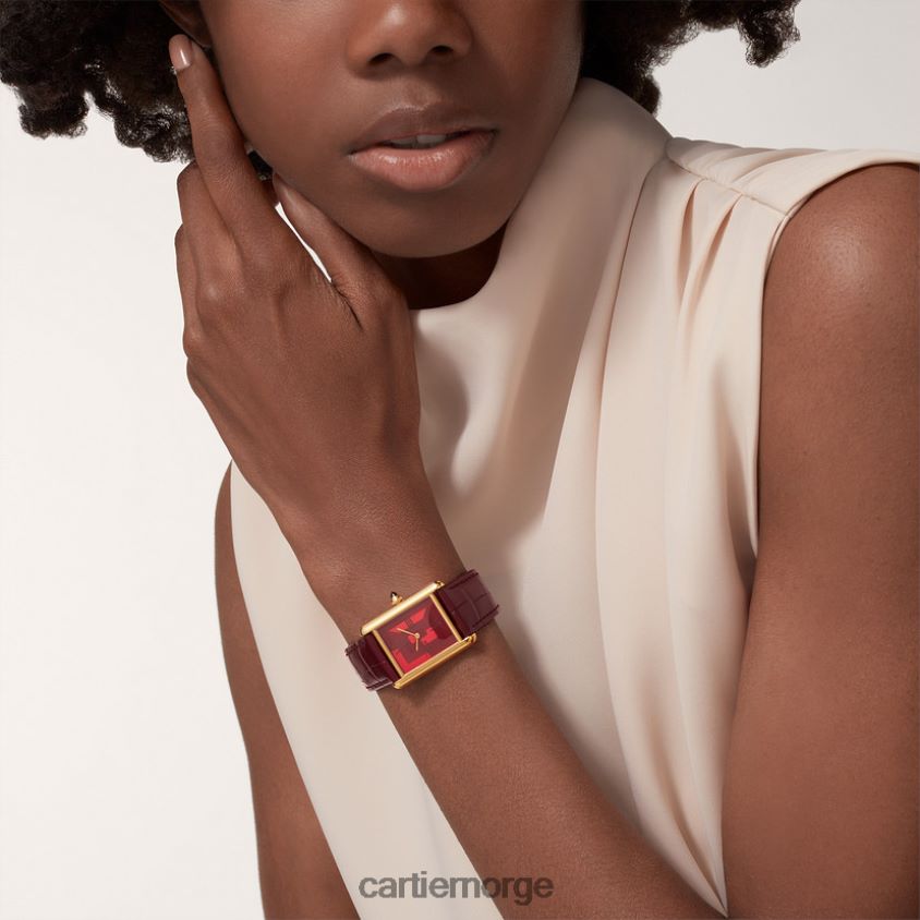 tilbehør Cartier tank louis klokke stilig F4466N828