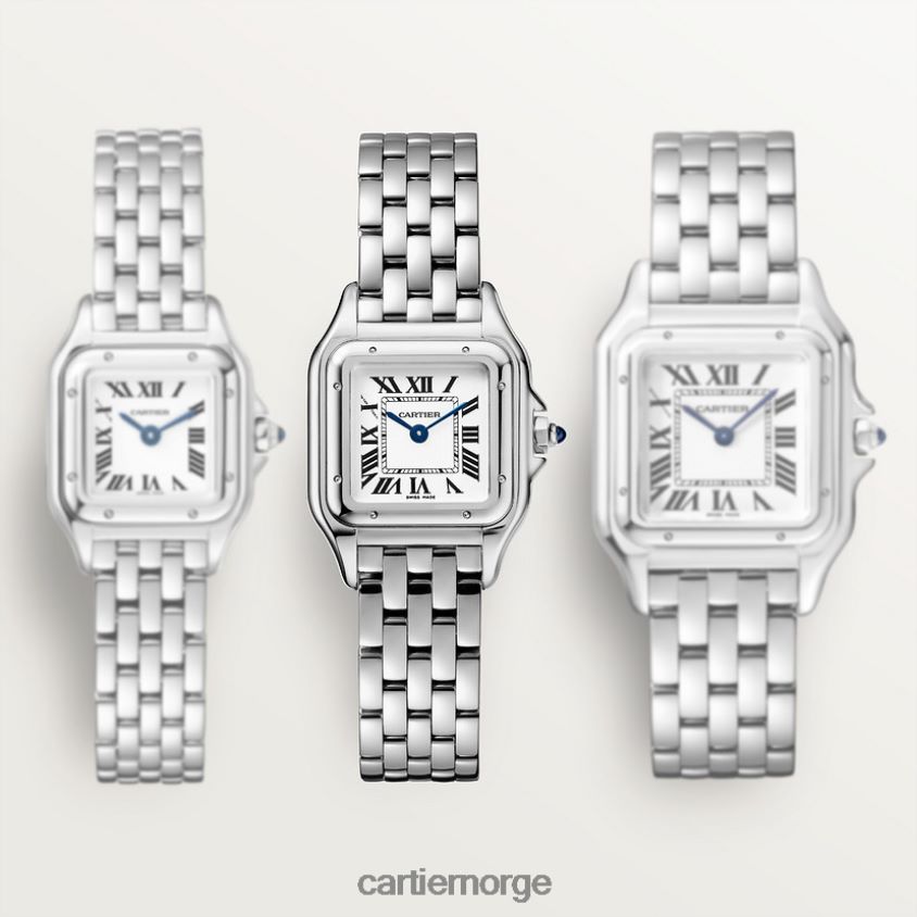 tilbehør Cartier panterklokke, liten modell stilig F4466N832