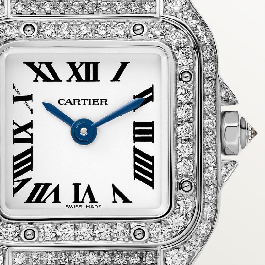 tilbehør Cartier panterklokke stilig F4466N845