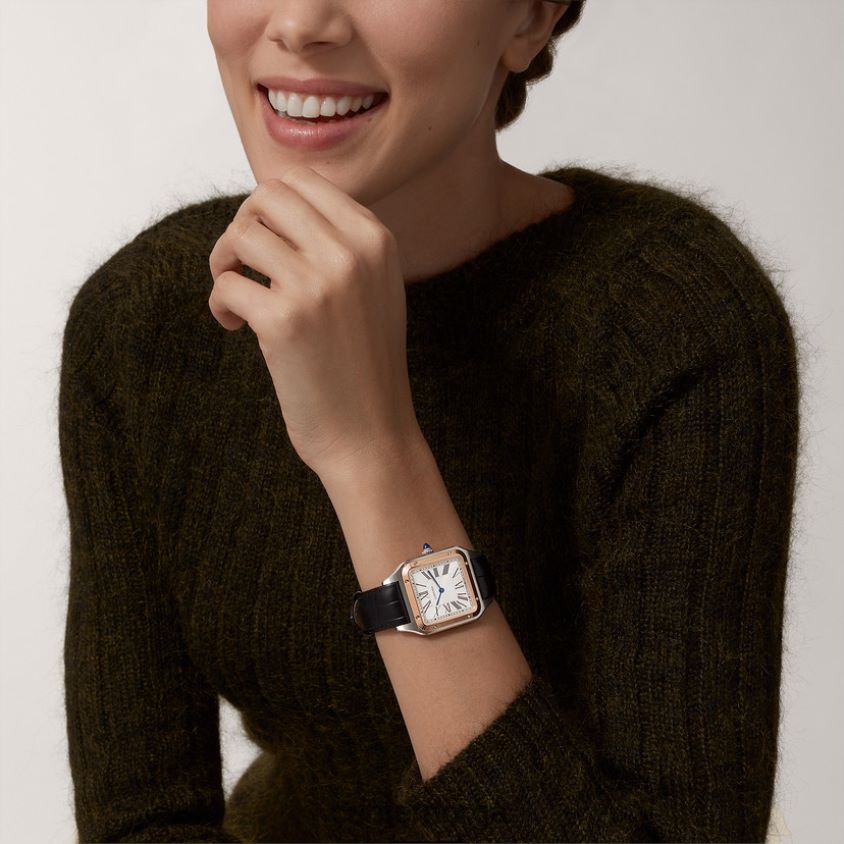 tilbehør Cartier santos-dumont klokke stilig F4466N872