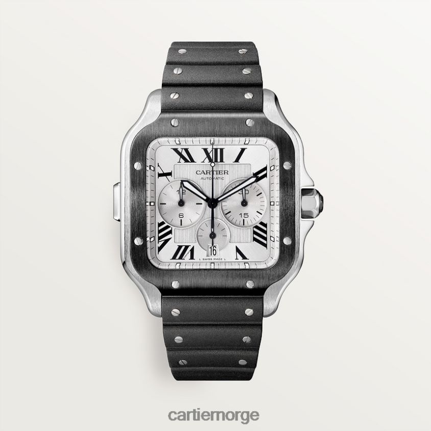 tilbehør Cartier santos kronografklokke stilig F4466N865