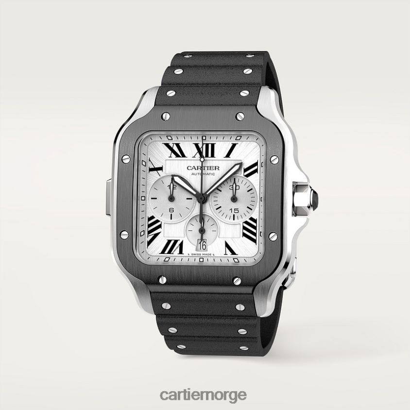 tilbehør Cartier santos kronografklokke stilig F4466N865