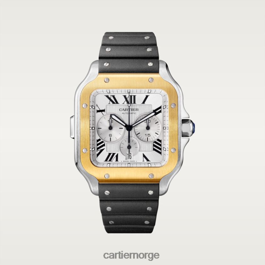 tilbehør Cartier santos kronografklokke stilig F4466N886