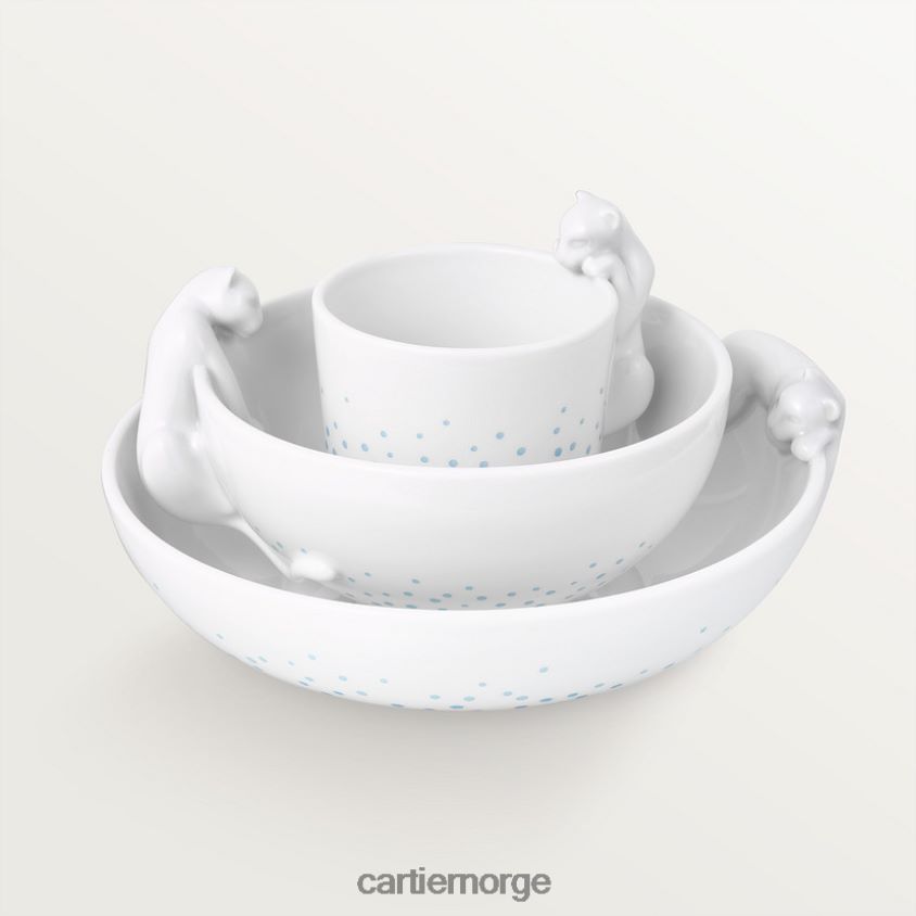 kunsten å bo hjemme Cartier baby 3-delt pantersett stilig F4466N1681