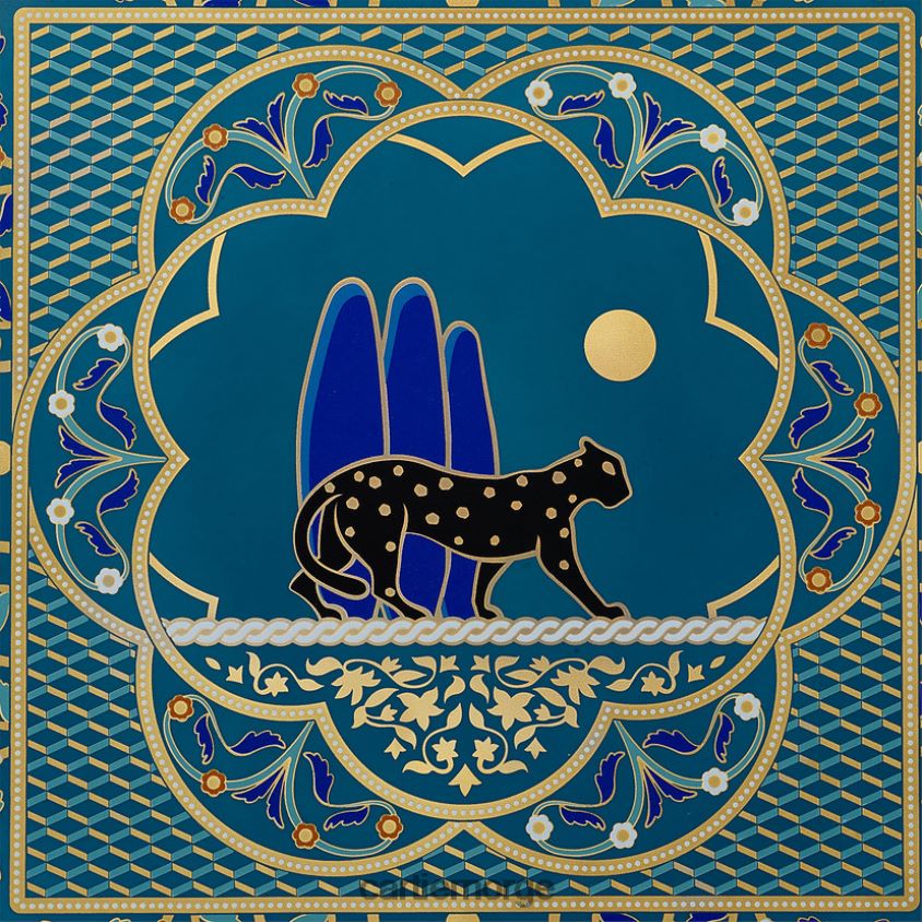 kunsten å bo hjemme Cartier panterbrett, ekstra stor modell stilig F4466N1644