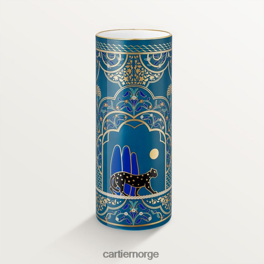 kunsten å bo hjemme Cartier pantere vase, medium modell stilig F4466N1651