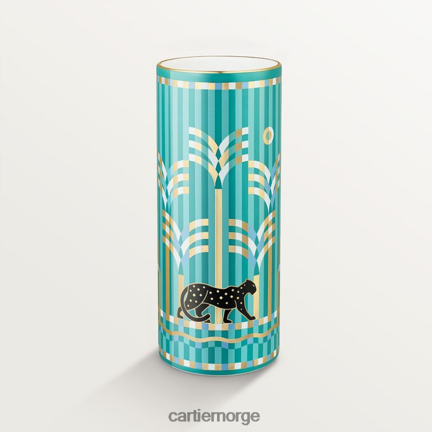 kunsten å bo hjemme Cartier pantere vase, medium modell stilig F4466N1652