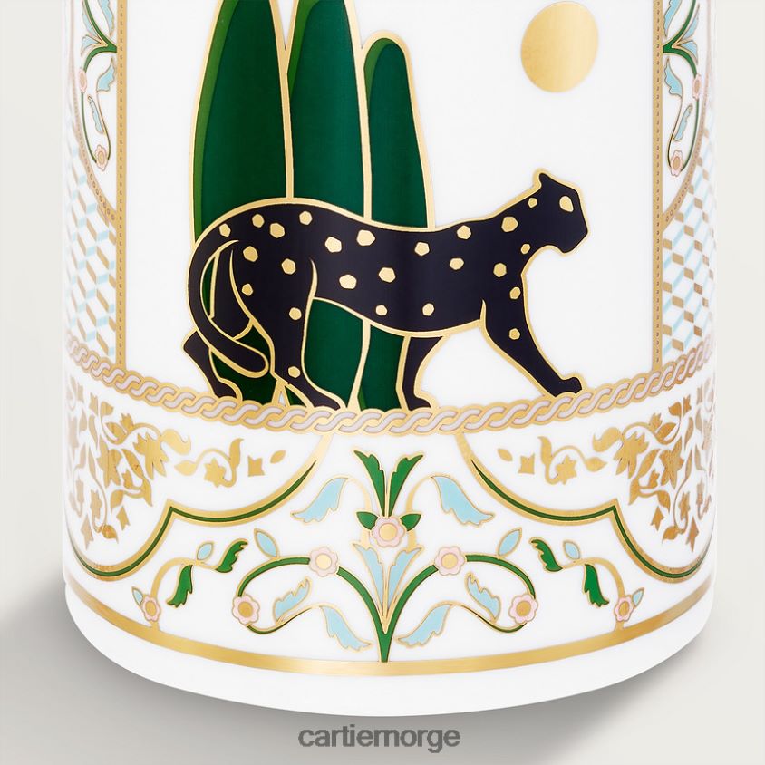 kunsten å bo hjemme Cartier pantere vase, medium modell stilig F4466N1673