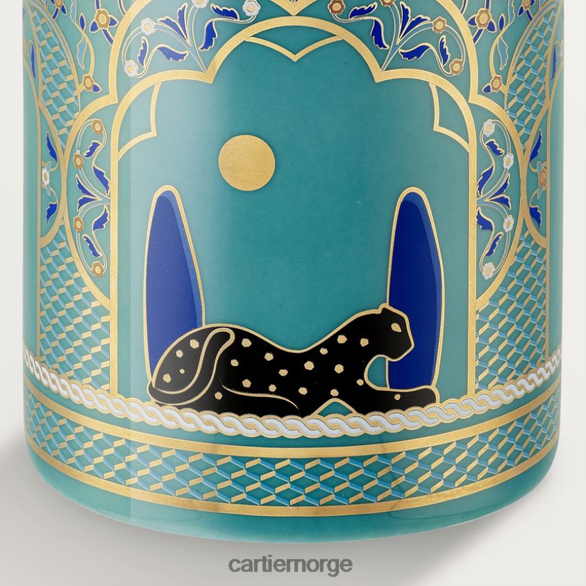kunsten å bo hjemme Cartier pantervase, liten modell stilig F4466N1655