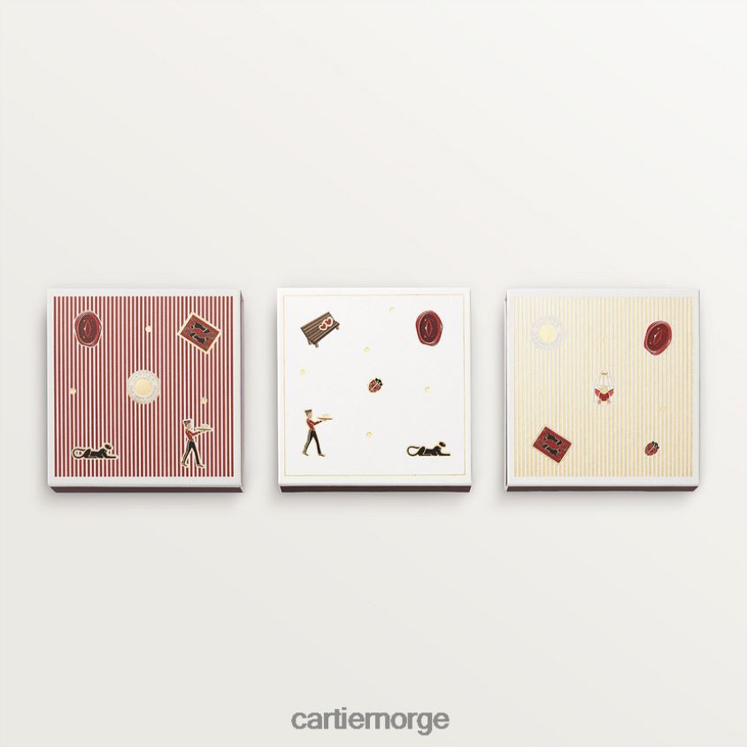 kunsten å bo hjemme Cartier sett med 3 diabolo fyrstikkesker stilig F4466N1640