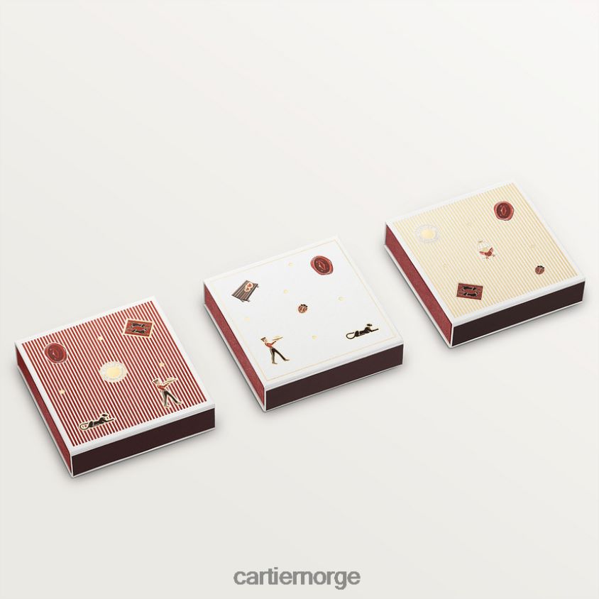 kunsten å bo hjemme Cartier sett med 3 diabolo fyrstikkesker stilig F4466N1640