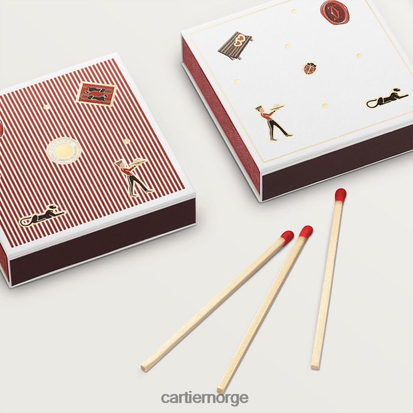 kunsten å bo hjemme Cartier sett med 3 diabolo fyrstikkesker stilig F4466N1640