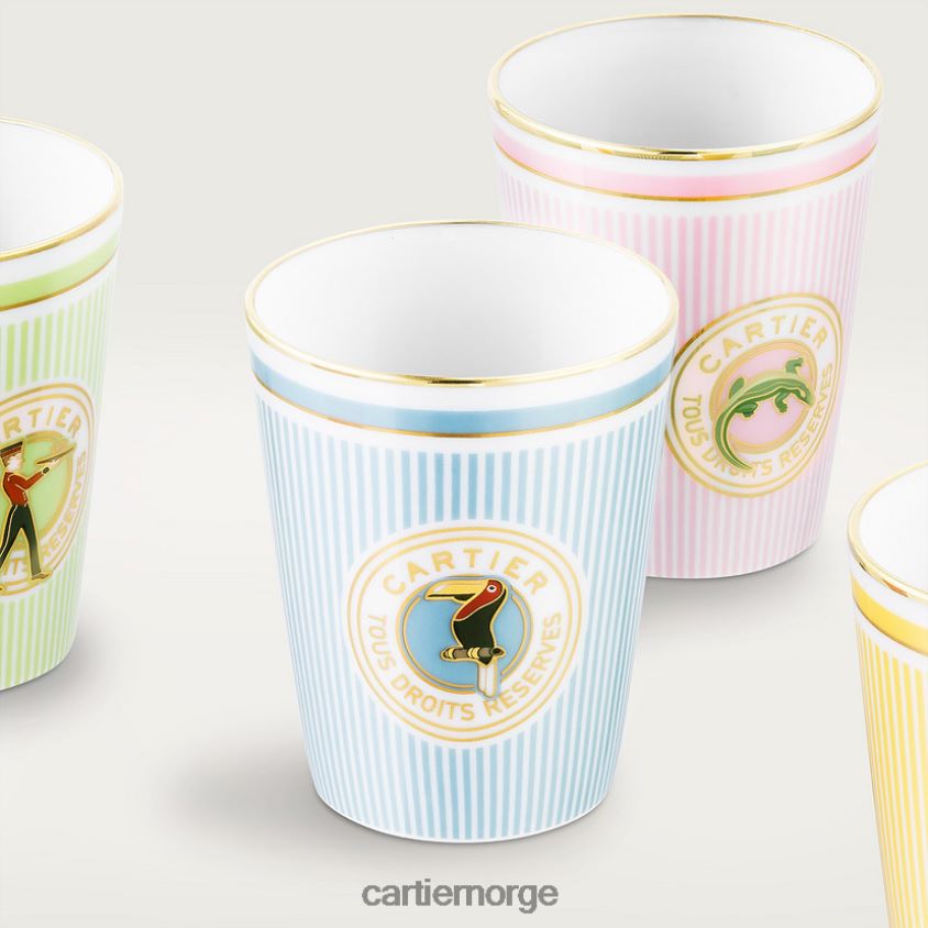 kunsten å bo hjemme Cartier sett med seks tegn briller stilig F4466N1664