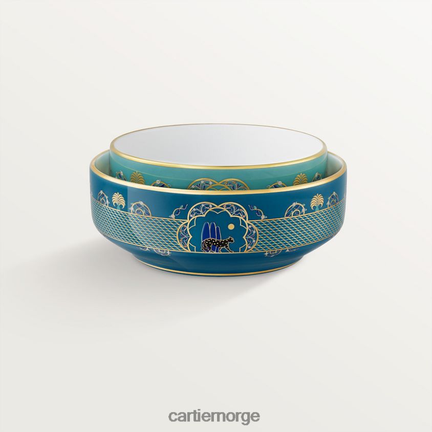 kunsten å bo hjemme Cartier sett med to panterboller stilig F4466N1647