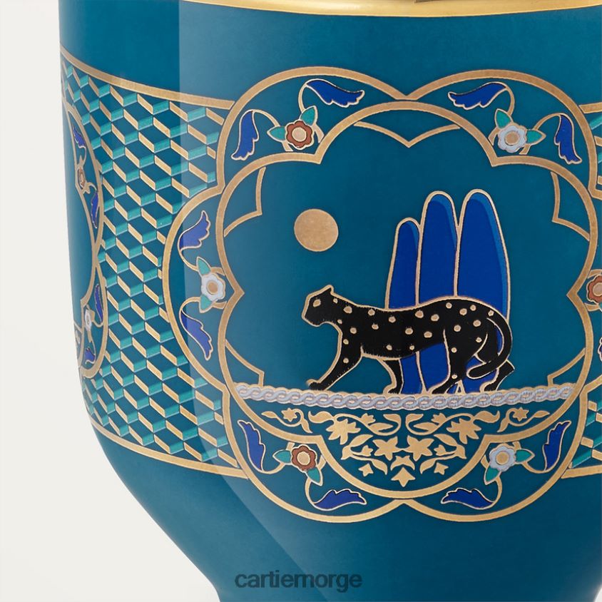 kunsten å bo hjemme Cartier sett med tre panterkopper stilig F4466N1646