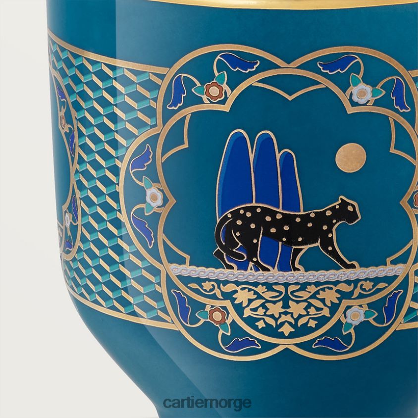 kunsten å bo hjemme Cartier sett med tre panterkopper stilig F4466N1646