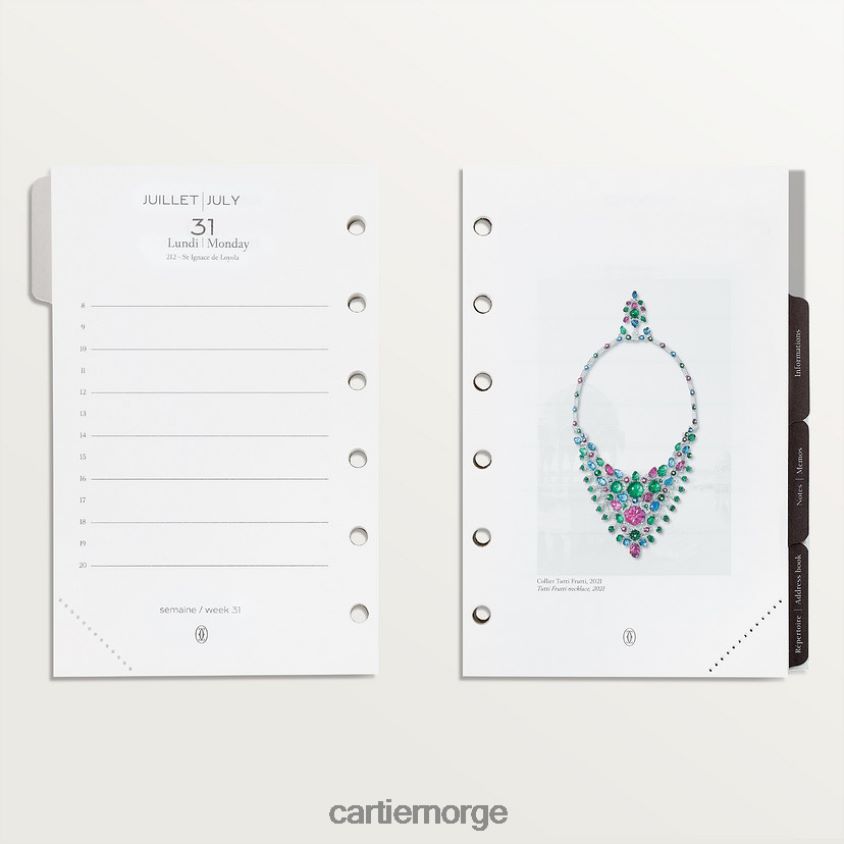 kunsten å bo hjemme Cartier dagbokpåfyll stilig F4466N1777