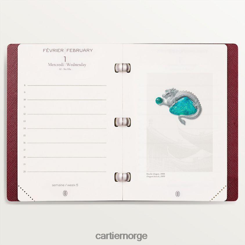 kunsten å bo hjemme Cartier dagbokpåfyll stilig F4466N1780