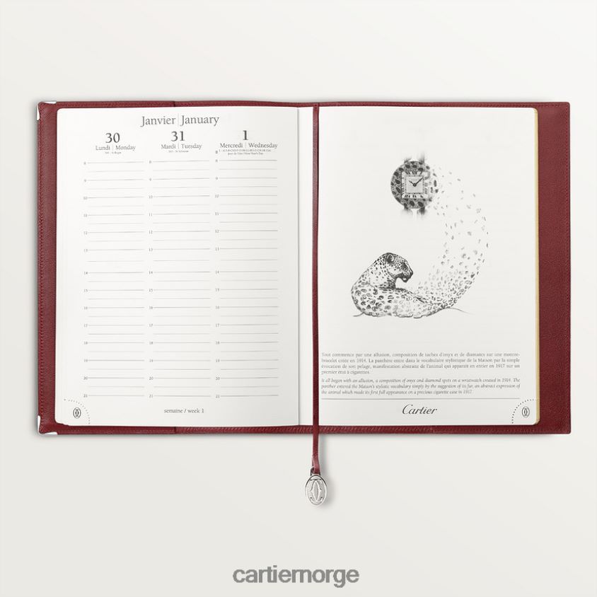 kunsten å bo hjemme Cartier må skrivebord dagbok stilig F4466N1769