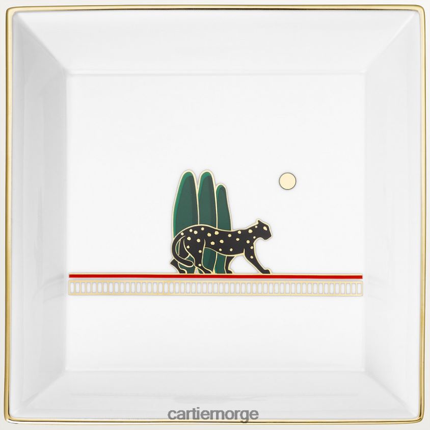 kunsten å bo hjemme Cartier pantere nipsbrett, medium modell stilig F4466N1654