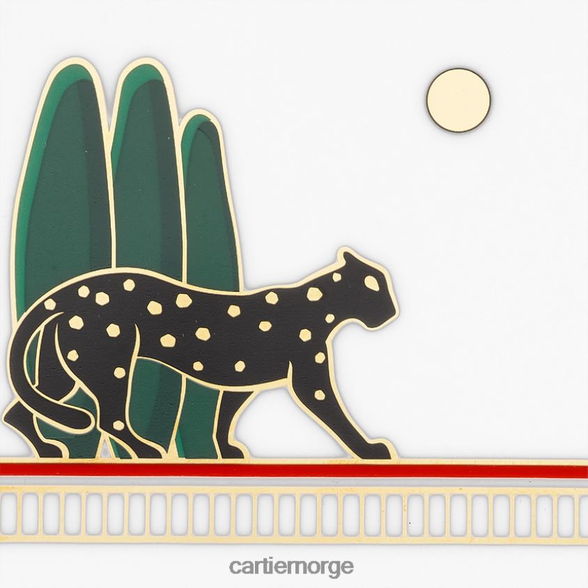 kunsten å bo hjemme Cartier pantere nipsbrett, medium modell stilig F4466N1654